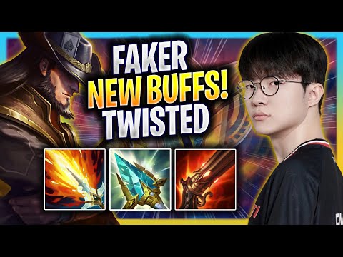 FAKER TRIES TWISTED FATE WITH NEW BUFFS! - T1 Faker Plays Twisted Fate MID vs Ryze! | Season 2025
