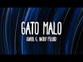 KAROL G & Nathy Peluso - GATO MALO (Letra/Lyrics)