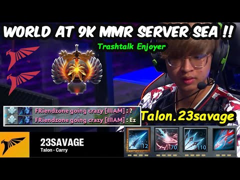When you Recalibrate To 9K MMR RANKED SERVER SEA - Talon 23savage [Drow Ranger] Dota pro Gameplay