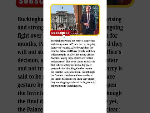 JUST IN: Palace Finally Breaks Silence — Bold Move in Prince Harry’s Security Battle REVEALED