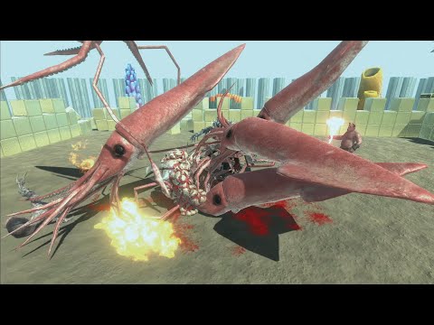 SQUID SWARM VS EVERY FRACTION - NEW ARBS UNIT - Animal Revolt Battle Simulator