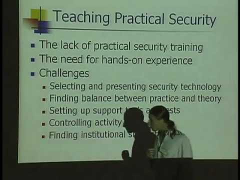Giovanni Vigna, Teaching Network Security Through Live Exercises (June 26, 2003)