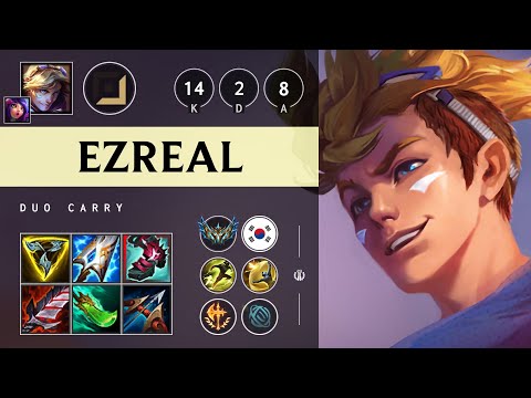 Ezreal ADC vs Miss Fortune - KR Challenger Patch 25.15
