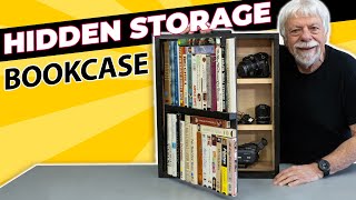 Clever Hidden Storage in a DIY Bookcase