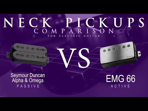 Seymour Duncan ALPHA & OMEGA vs EMG 66 - Neck Pickup Guitar Tone Comparison Demo