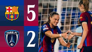 Download lagu HIGHLIGHTS | FC BARCELONA 5 vs 2 PARIS FC | UEFA WOMEN'S CHAMPIONS LEAGUE🔵🔴 mp3