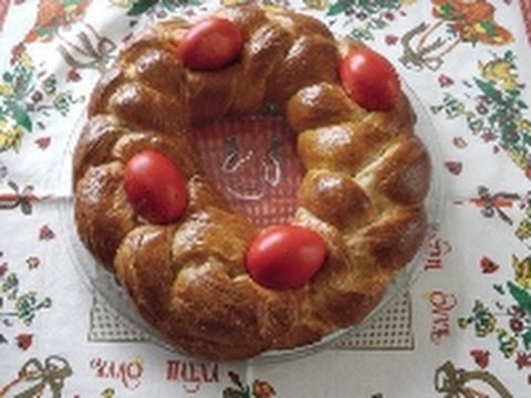 TRADITIONAL GREEK EASTER BREAD (TSOUREKI PASCHALINO) - STAVROS KITCHEN - GREEK CUISINE