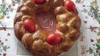 TRADITIONAL GREEK EASTER BREAD (TSOUREKI PASCHALINO) - STAVROS KITCHEN - GREEK CUISINE