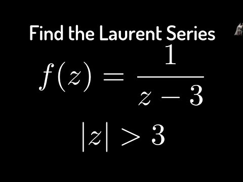 Laurent-Reihe von f(z) = 1/(z - 3) im Bereich |z| größer als 3