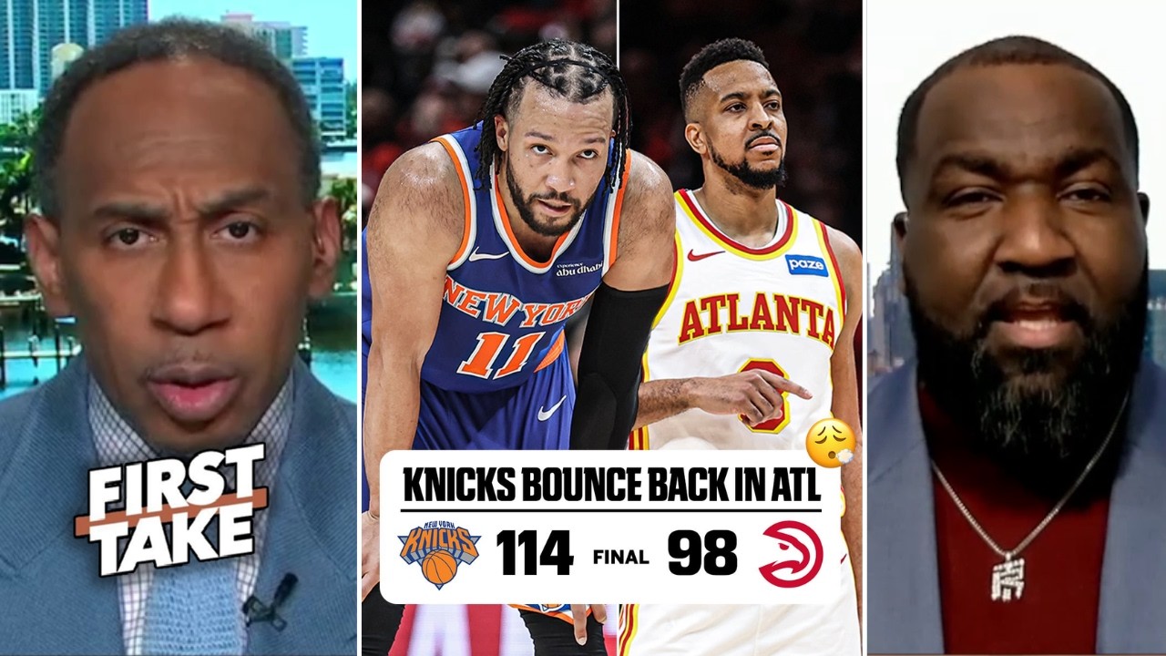FIRST TAKE | U're WRONG on Knicks - Perk cook Stephen A. Smith on Brunson & NY destroy Hawks 114-98