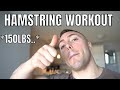 HEAVY Hamstring & Glutes Workout (150lbs Dumbbell RDL)