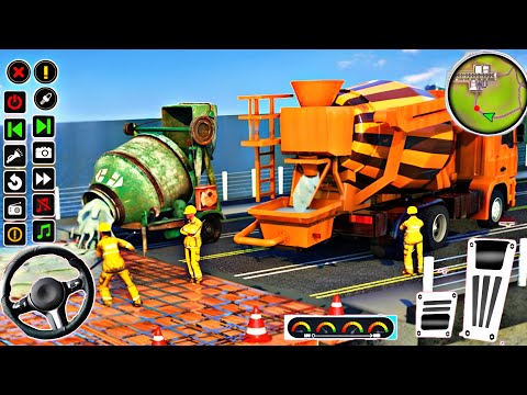 Road Construction in Modern City 🚜 | Construction Simulator Games | Android Gameplay