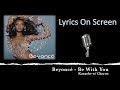 Beyoncé - Be With You (Karaoke)