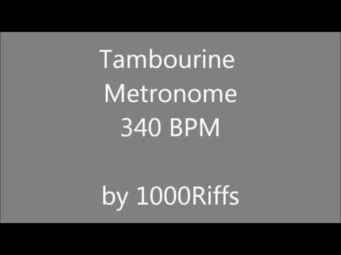Tambourine Metronome 340 BPM - Beats Per Minute
