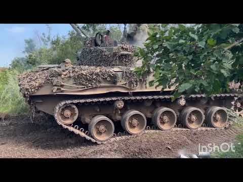 CRAZY FOOTAGE! Ruzzian BMD-4 accidentally DESTROYS ukrojackals T-80BV tank while giving fire support