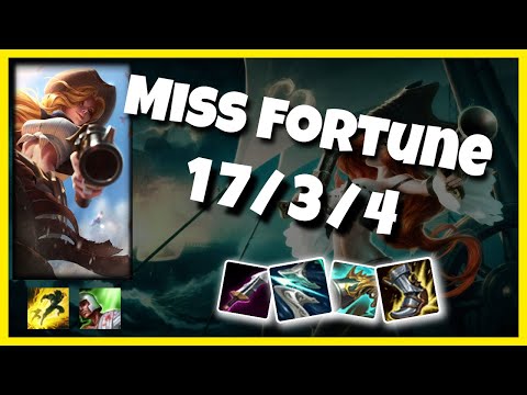 Miss Fortune 10.25 Gameplay Challenger Replay Bot Lane - S11 (17/3/4) - EU