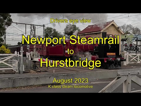 Drivers eye view, Newport to Hurstbridge K class, Aug 2023