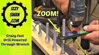 Crazy Fast! Drill Powered Wrench! New Invention!