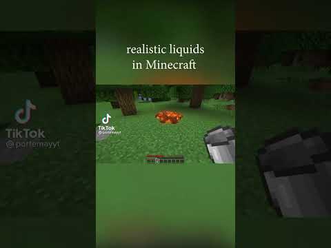 REVEALED: Realistic Liquid Mod in Minecraft?? #shorts