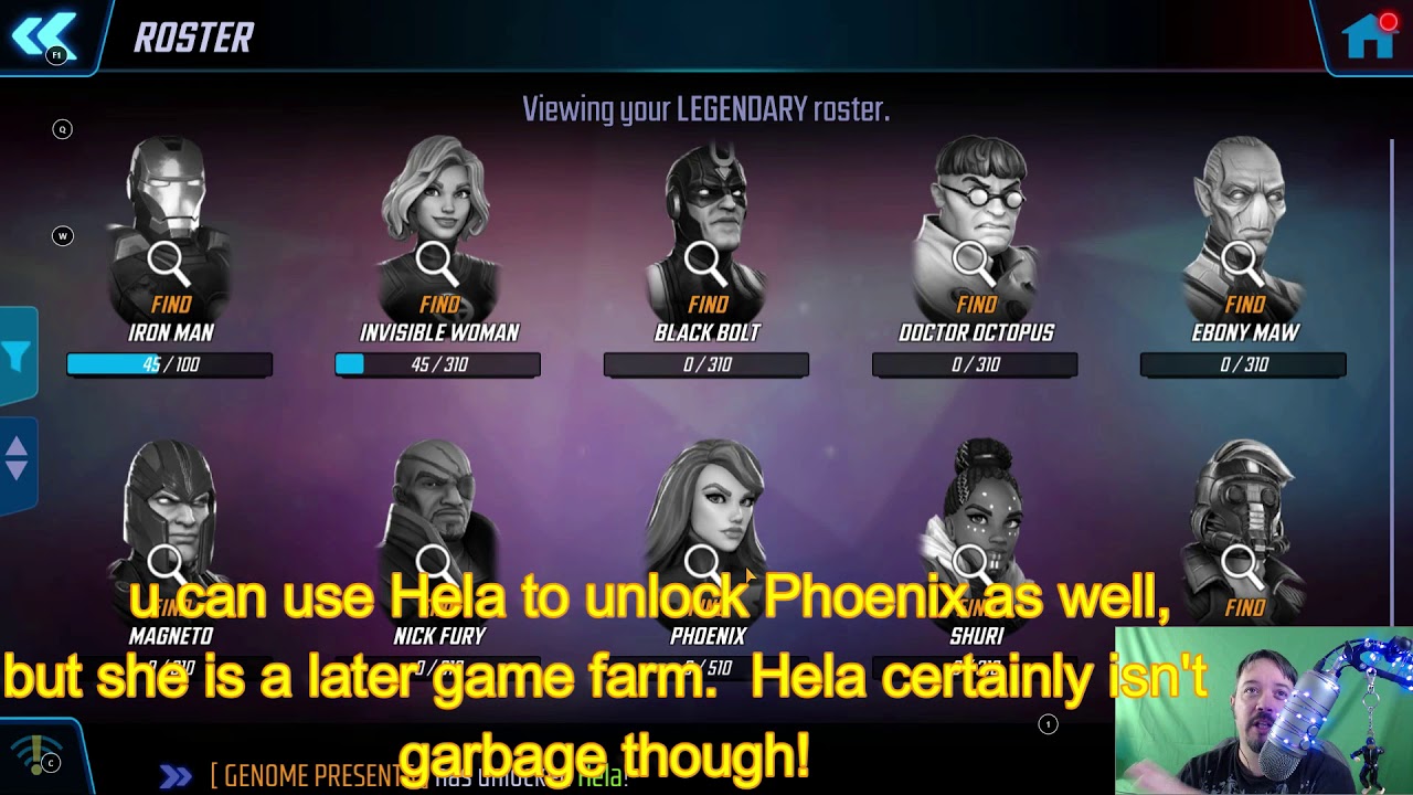 MSF F2P Beginnner's Series - Which Early Legendary(s) to farm for?