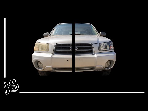 Subaru Forester Headlight Restoration Tutorial