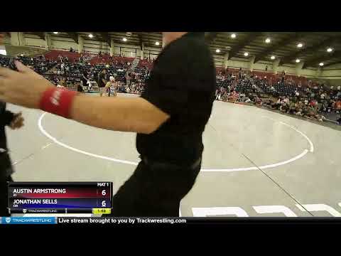70 Lbs 1st Place Match - Austin Armstrong, ID Vs Jonathan Sells, OR C884