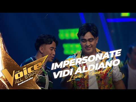 Gilang Dirga Impersonate Vidi Aldiano - Status Palsu | Live Round | The Voice All Stars Indonesia