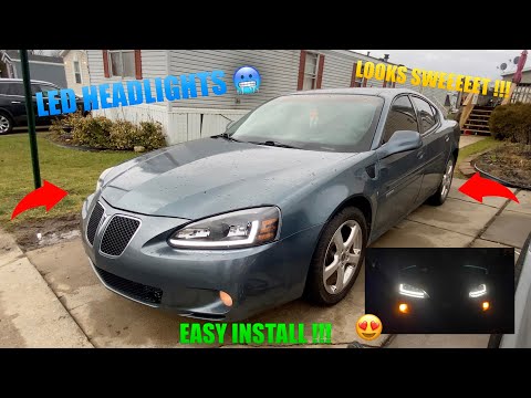 INSTALLING AFTERMARKET LED HEADLIGHTS ON THE GRAND PRIX GXP !!!