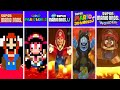 Evolution Of Mario Falling Lava Game Over Screens In Super Mario Games 1985 2024
