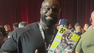 SAMSON DAUDA PRE SHOW OLYMPIA INTERVIEW MD LIVE FROM ORLANDO