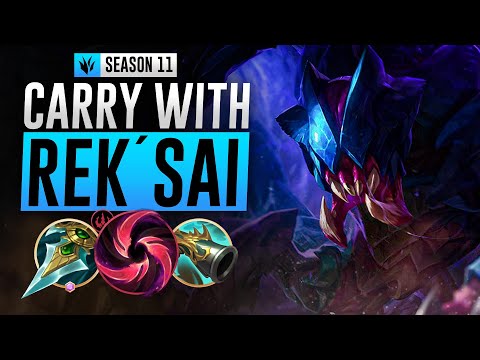 How To Play And CARRY With Rek'Sai In Season 11! | Challenger Jungle Gameplay Guide