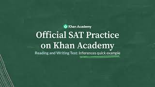 Inferences — Quick Example