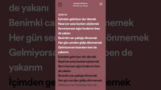 BİLAL SONSES, BENGÜ ‘İÇİMDEN GELMİYOR’ ŞARKI SÖZLERİ ✨#bilalsonses #bengü #içimdengelmiyor #şarkı