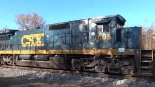 preview picture of video 'CSX Train Travelling The Hanover Sub'