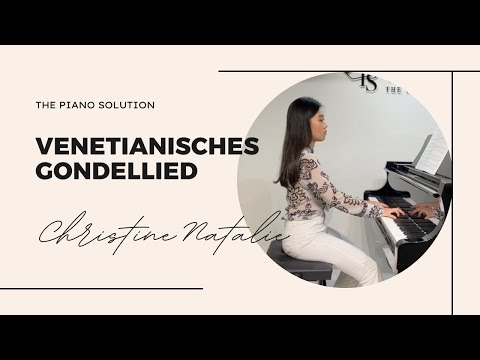 【 Piano Tutorial Video 】Venetianisches Gondellied by Christine Natalie