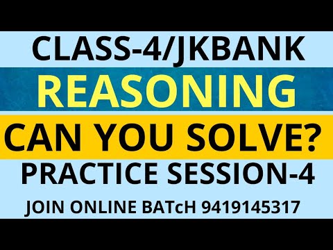 CODING DECODING | #JKSSB,#JKBANK EXAM PRACTICE SESSION | COMMENT YOUR ANSWER? Live Batch 9419145317
