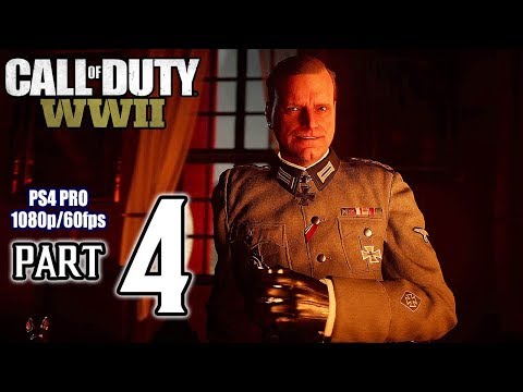Call Of Duty: WORLD WAR II Walkthrough PART 4 (PS4 Pro) No Commentary @ 1080p (60ᶠᵖˢ) HD ✔