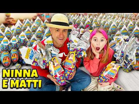 GIORGIA COMPRA E RIEMPIE CASA NOSTRA CON 10000 UOVA DI PASQUA DI NINNA E MATTI!