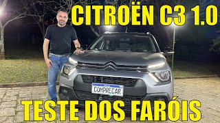 Citroën C3 1.0 - Teste dos faróis