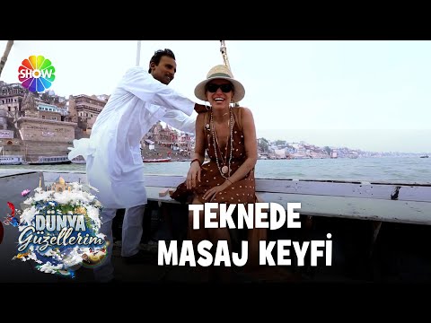 Burcu Esmersoy'un teknede masaj keyfi | Dünya Güzelleri 6. Bölüm