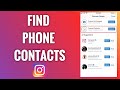 how to find your contacts on instagram