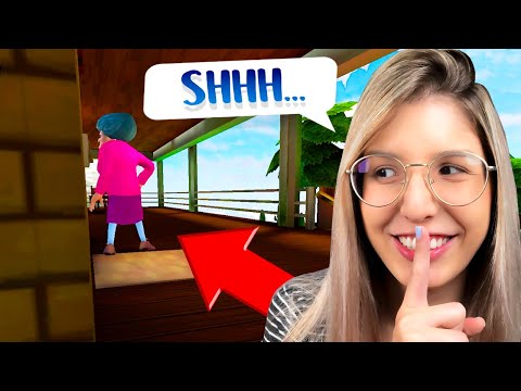 I FOLLOWED THE EVIL TEACHER WITHOUT HER NOTICING! (Scary Teacher 3D)