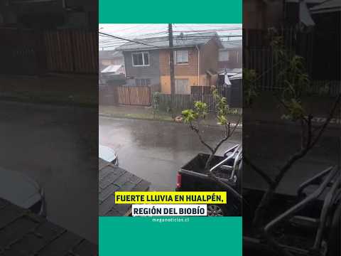 Fuerte lluvia en Hualpén