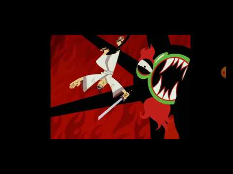samurai jack vs aku first fight