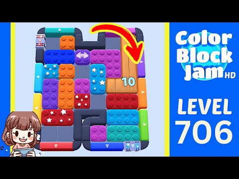 Color Block Jam Level 706 Solution Walkthrough