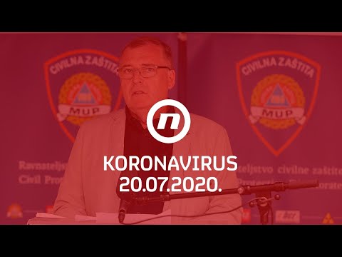 Nacionalni stožer objavljuje informacije o koronavirusu 20.7.2020.