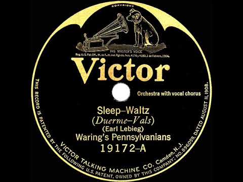 1923 version: Fred Waring - Sleep (Fred & Tom Waring, vocal)