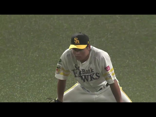 【ファーム】ホークス・笹川吉康 センターからホームへの好返球で得点を阻止!! 2025年8月19日 福岡ソフトバンクホークス 対 阪神タイガース