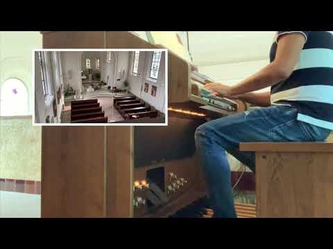 Zajímavé varhany v Podolí u Brna - píseň 512 vstup Bože před tvou velebností