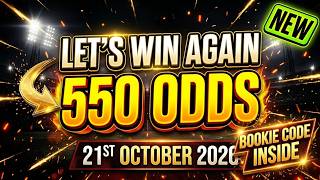 Football Predictions Today | FREE Betting Tips | 550 Odds 🔥 | Over 1.5 Goals | 1